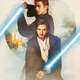 The cover of Star Wars: Brotherhood showing Anakin Skywalker behind Obi-Wan Kenobi, both holding their lightsabers